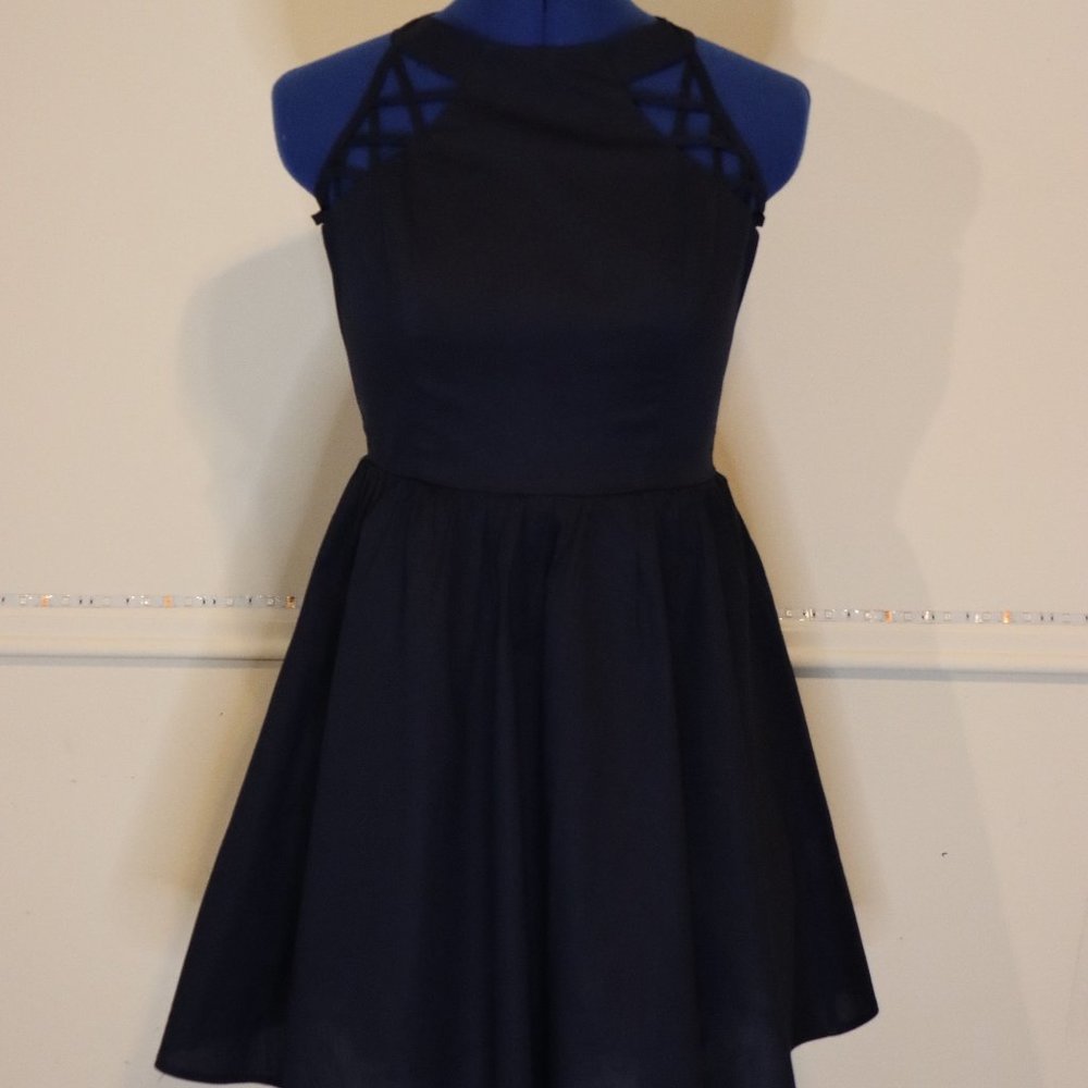 Cute Charlotte Russe navy blue dress